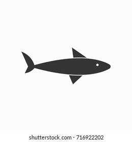Shark icon, illustration isolated vector sign symbol