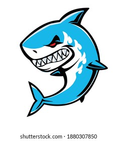  shark icon isolated on white background logo