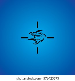 shark icon logo 