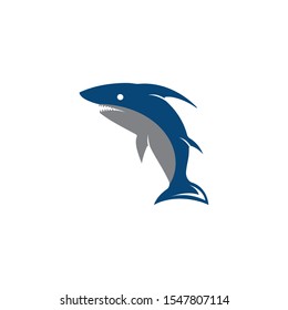 Shark icon logo design vector illustration
