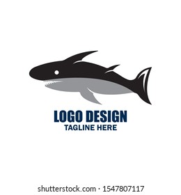 Shark icon logo design vector illustration
