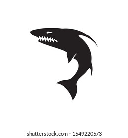 Shark Icon Logo Design Vector Illustration Stock Vector (Royalty Free ...