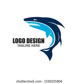 Shark icon logo design vector illustration
