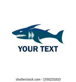 Shark icon logo design vector illustration
