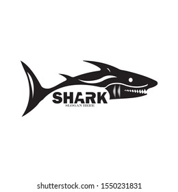 Shark icon logo design vector illustration
