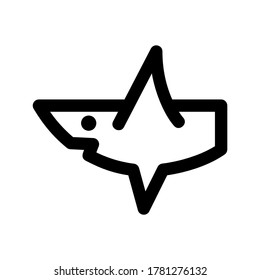 shark icon or logo isolated sign symbol vector illustration - high quality black style vector icons
