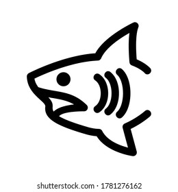 shark icon or logo isolated sign symbol vector illustration - high quality black style vector icons
