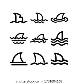 shark icon or logo isolated sign symbol vector illustration - Collection of high quality black style vector icons
