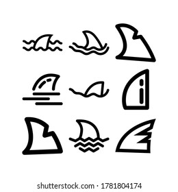 shark icon or logo isolated sign symbol vector illustration - Collection of high quality black style vector icons
