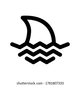 shark icon or logo isolated sign symbol vector illustration - high quality black style vector icons
