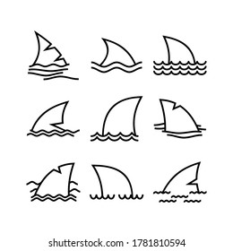 shark icon or logo isolated sign symbol vector illustration - Collection of high quality black style vector icons
