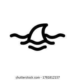shark icon or logo isolated sign symbol vector illustration - high quality black style vector icons
