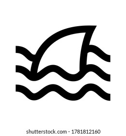 shark icon or logo isolated sign symbol vector illustration - high quality black style vector icons
