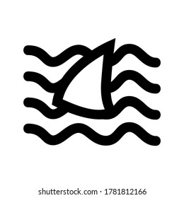 shark icon or logo isolated sign symbol vector illustration - high quality black style vector icons
