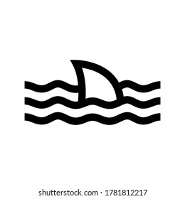 shark icon or logo isolated sign symbol vector illustration - high quality black style vector icons

