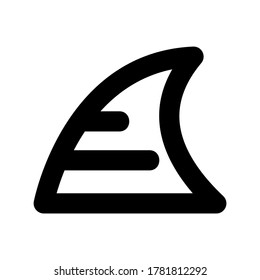 shark icon or logo isolated sign symbol vector illustration - high quality black style vector icons
