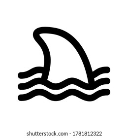 shark icon or logo isolated sign symbol vector illustration - high quality black style vector icons
