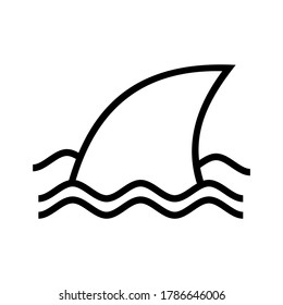 shark icon or logo isolated sign symbol vector illustration - high quality black style vector icons
