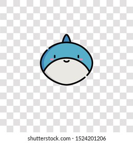 shark icon sign and symbol. shark color icon for website design and mobile app development. Simple Element from animals collection for mobile concept and web apps icon.