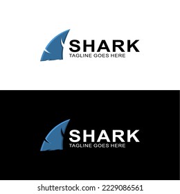 
Shark icon simple logo design
