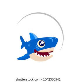 shark icon symbol or logo
