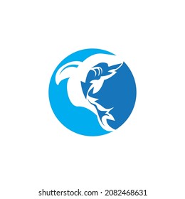 Shark icon and symbol vector illustration