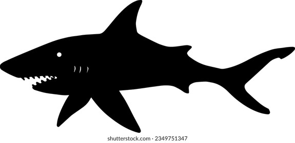 Shark Icon, True Black Icon