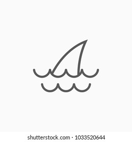 shark icon, shark vector