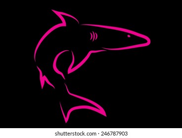 Shark Icon. Vector