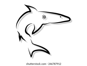 Shark Icon. Vector