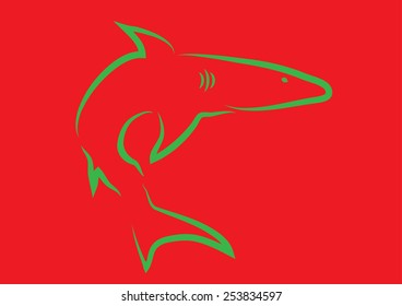 Shark Icon. Vector