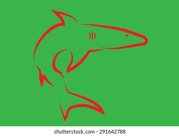 Shark Icon. Vector