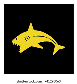 shark icon vector