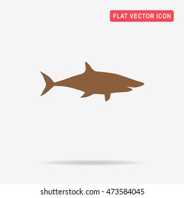 Shark icon. Vector concept illustration for design.
