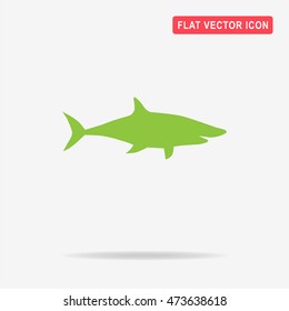 Shark icon. Vector concept illustration for design.