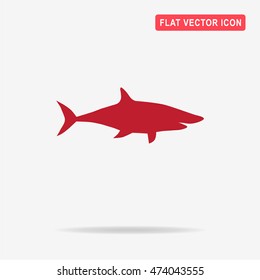 Shark icon. Vector concept illustration for design.