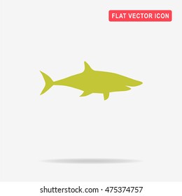 Shark icon. Vector concept illustration for design.