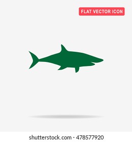 Shark icon. Vector concept illustration for design.