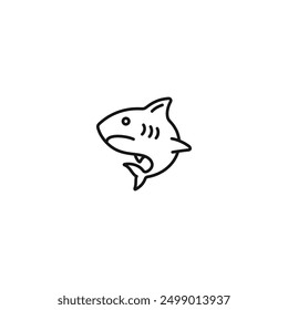 Shark icon vector. EPS 10 editable vector