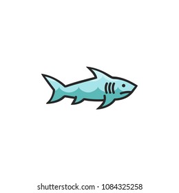 Shark icon. Vector illustration.