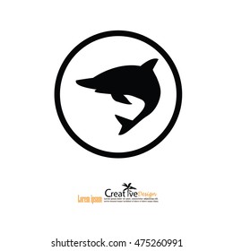 shark icon. Vector illustration.
