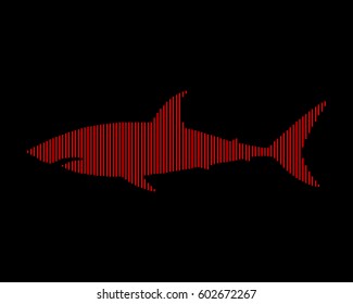 Shark icon. Vector illustration. Abstract shark.