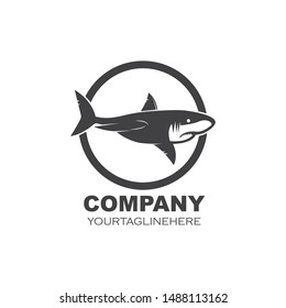 shark icon vector illustration design template