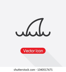 Shark Icon Vector Illustration Eps10