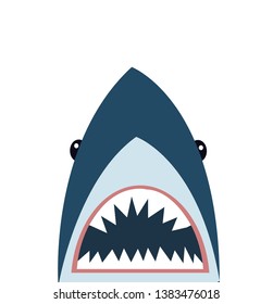 Shark icon vector illustration on white
