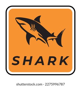 Shark icon. Vector on white background