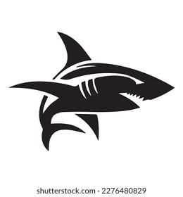 Shark icon. Vector on white background