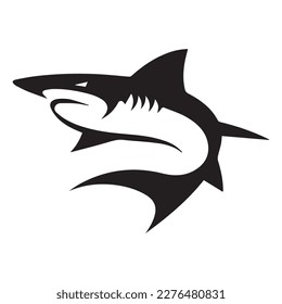 Shark icon. Vector on white background
