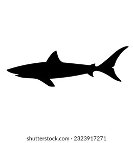 Shark icon vector. sea ​​life illustration sign. fish symbol or logo.