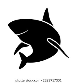 Shark icon vector. sea ​​life illustration sign. fish symbol or logo.